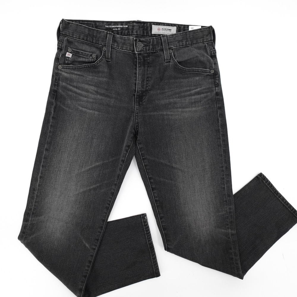 AG Adriano Goldschmied Black Boyfriend Jeans